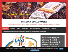 Tablet Screenshot of messinagiallorossa.it